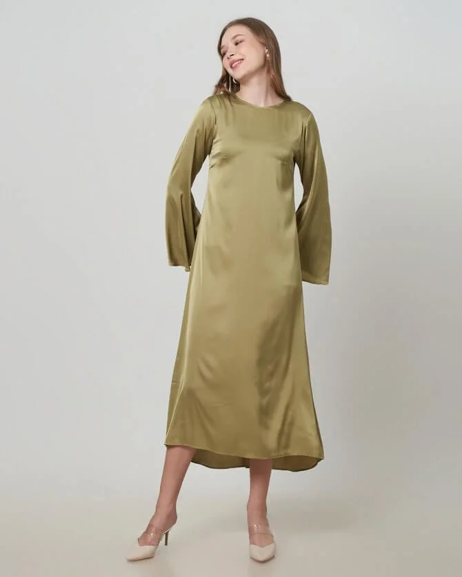 Shafa Dress Olive - Image 3
