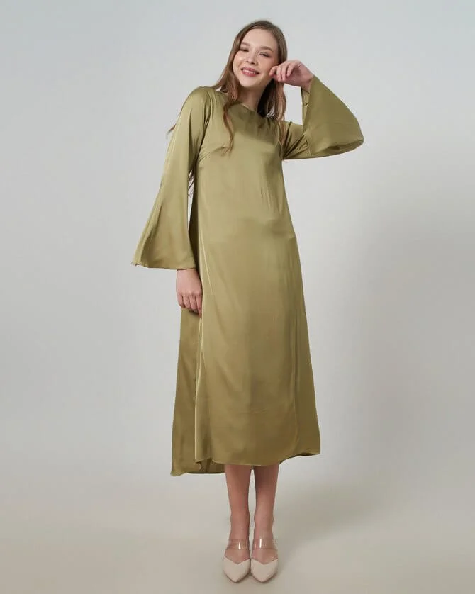 Shafa Dress Olive - Image 4