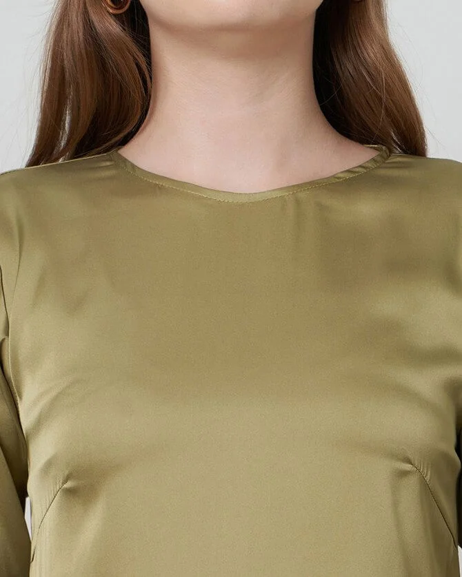 Shafa Dress Olive - Image 6